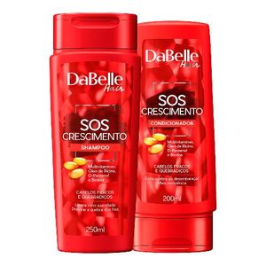 Kit Dabelle SOS Crescimento Shampoo 250ml + Condicionador 200ml