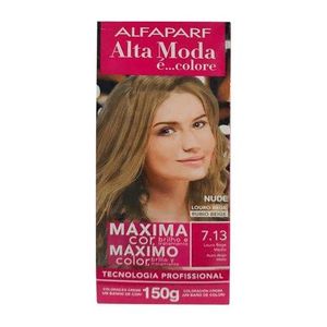 Coloração Creme Alta Moda Alfaparf Cor 7.13 Louro Bege Médio
