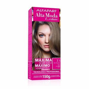 Coloração Creme Alta Moda Alfaparf Cor 7.1 Louro Cinza