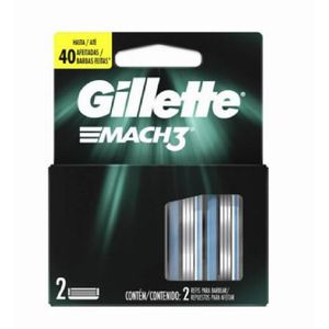 Carga Gillette Mach 3 Com 2 Unidades