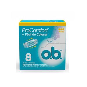 Absorvente Interno O.B Comfort C/8 Médio