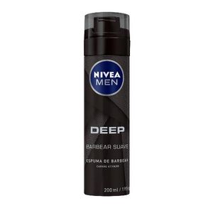 Espuma de Barbear Nivea Men Deep Black 200ml