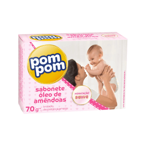 Sabonete Infantil Pom Pom Óleo de Amendoas 80g