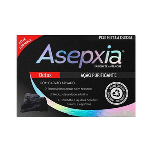 Sabonete Antiacne Asepxia Detox 80g