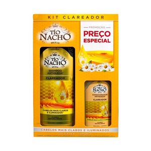 Kit Tio Nacho Clareador Camomila Shampoo 415ml + Condicionador 200ml