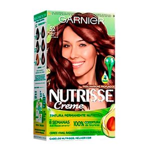 Coloração Creme Garnier Nutrisse 52 Castanho Claro Iris Acaju