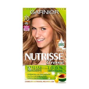 Coloração Creme Garnier Nutrisse 70 Louro Natural-Mel
