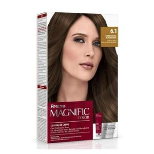 Coloração Creme Amend Magnific Color 6.1 Louro Escuro Acinzentado
