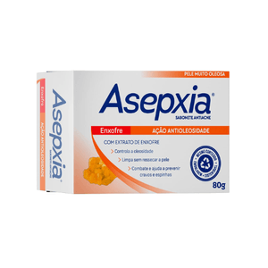 Sabonete Facial em Barra Asepxia Enxofre Antioleosidade com 80g