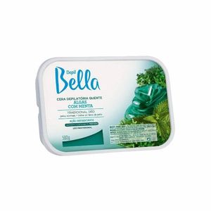 Cera Quente em Barra Depil Bella Algas Com Menta 250g