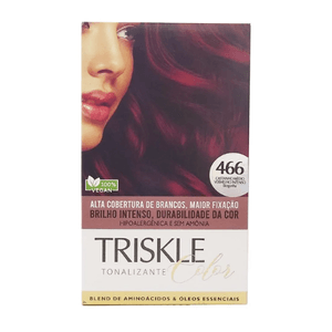Tonalizante Triskle Castanho Médio Vermelho Intenso Borgonha 466