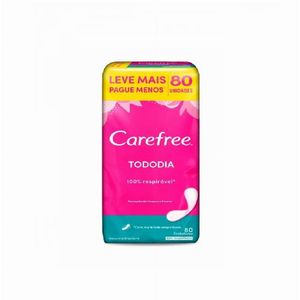 Protetor Diário Carefree Leve 80 Pague 60 Todo Dia S/Perfume
