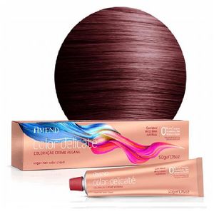 Coloração Vegana Amend Color Delicaté 6.66 Louro Escuro Vermelho Intenso - 50g