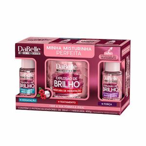 Kit DaBelle Hair Intense Explosão de Brilho Hidra-Fortificante