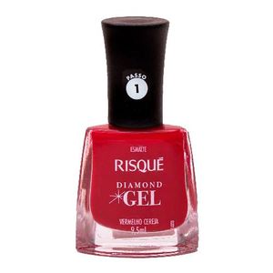Esmalte Risqué Diamond Gel Vermelho Cereja 9,5ml