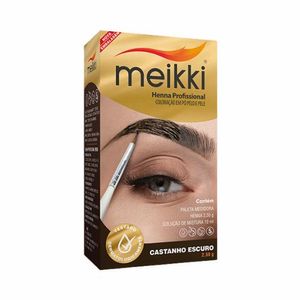 Henna Profissional Meikki Castanho Escuro - 2,50g