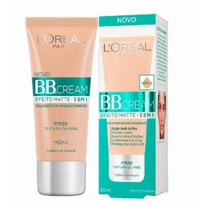 Bb Cream L'Oréal Paris 5 em 1 Efeito Matte FPS50 Média 30ml