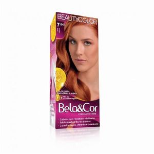 Coloração Bela e Cor Kit Ruivo Natural 7.64