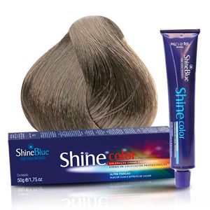 Coloração Creme Shine Blue 10.1 Louro Claríssimo Acinzentado 50g