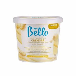 Cera Depilatória para Micro-Ondas Chocolate Branco  Depil Bella 100g