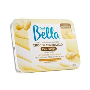 Cera Depilatória Depil Bella Chocolate Branco 800g