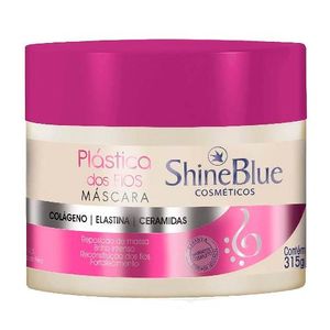 Máscara Capilar Shine Blue Plástica dos Fios 315g