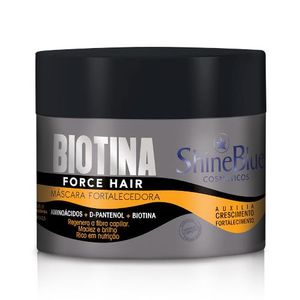 Máscara Fortalecedora Shine Blue Biotina Force Hair 315g
