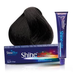 Coloração Creme Shine Blue 3.0 Castanho Escuro 50g