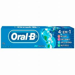 Creme Dental Oral-B 4 em 1 Menta Fresca 70g