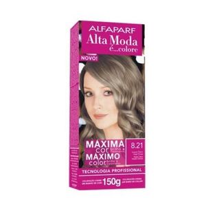 Coloração Creme Alta Moda Alfaparf Cor 8.21 Louro Claro