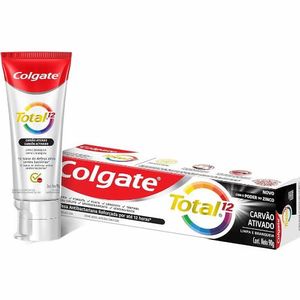 Creme Dental Carvão Ativado Colgate Total 12 90g