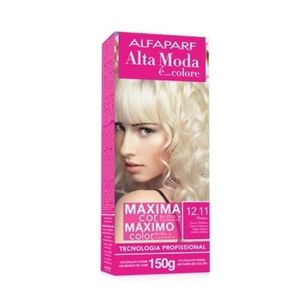 Coloração Creme Alta Moda Alfaparf Cor 12.11 Louro Platina Cinza Intenso