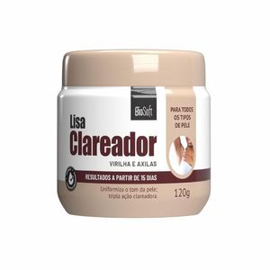 Creme Lisa Clareador Virilha e Axilas BioSoft 120g
