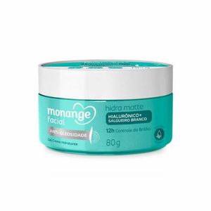 Creme Hidratante de Limpeza Facial Monange Anti-Oleosidade 80g