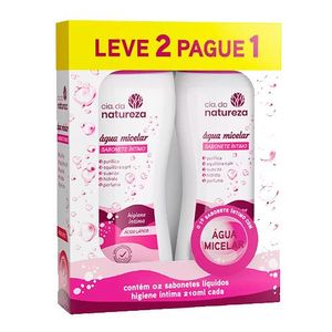 Kit Sabonete Íntimo Cia da Natureza Água Micelar 210ml - 2 Unidades