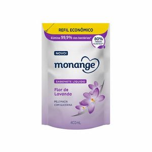 Sabonete Líquido Monange Flor de Lavanda Refil 400ml