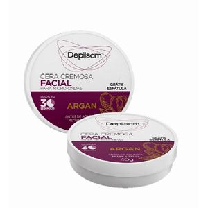 Cera Cremosa Facial de Micro-Ondas Argan Depilsam 40G