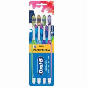 Kit Escova Dental Oral-B Indicator Color Collection 4x1