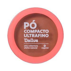 Pó Compacto Ultrafino Dailus Vegano D11 Escuro 10g
