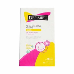 Folhas Depilatórias Depimiel Para o Rosto 16 Folhas