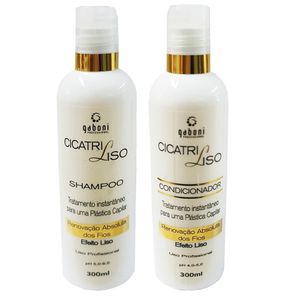 Kit gaboni cicatri liso shampoo e condicionador 300ml